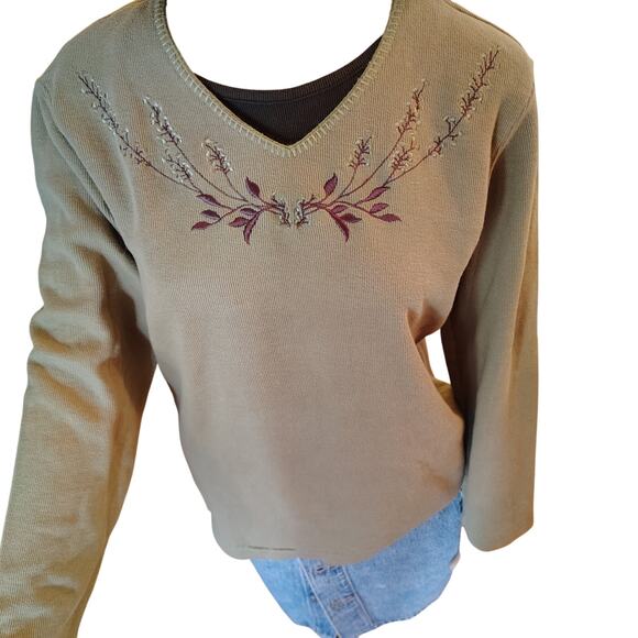 Vintage Bobbie Brooks Blouse | Gecko Green | Size Small (4/6) - Picture 2 of 8